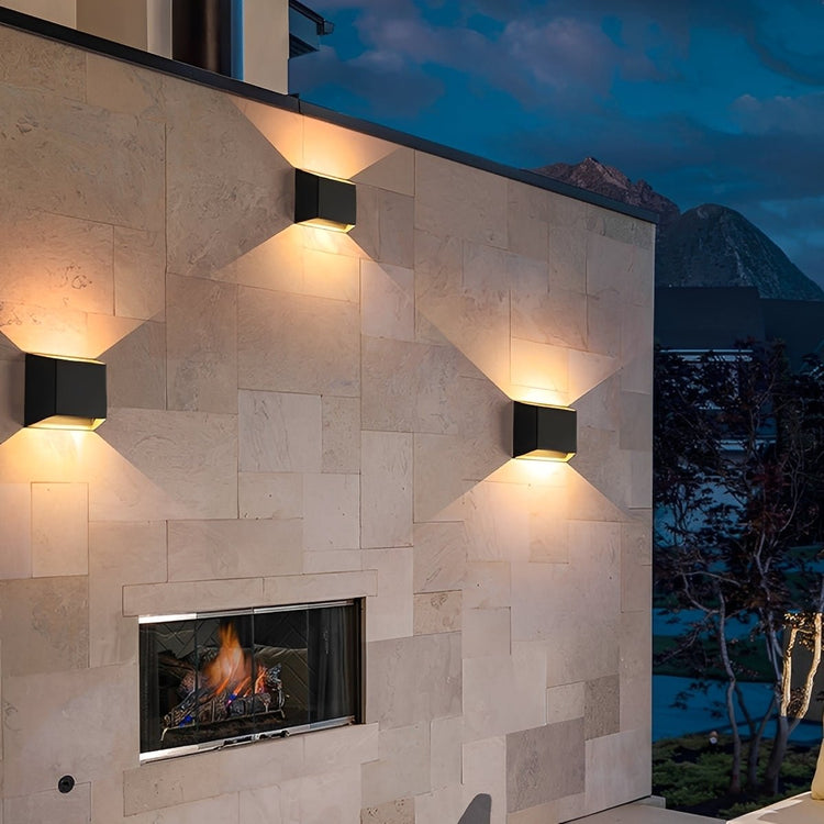 Modern Minimalist Waterproof Rectangular LED Wall Light - Flyachilles