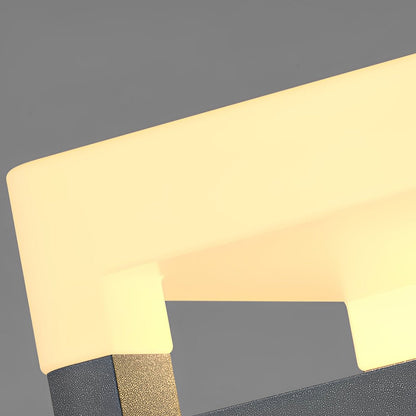 Modern Minimalist Waterproof Solar Square LED Outdoor Post Lights - Flyachilles