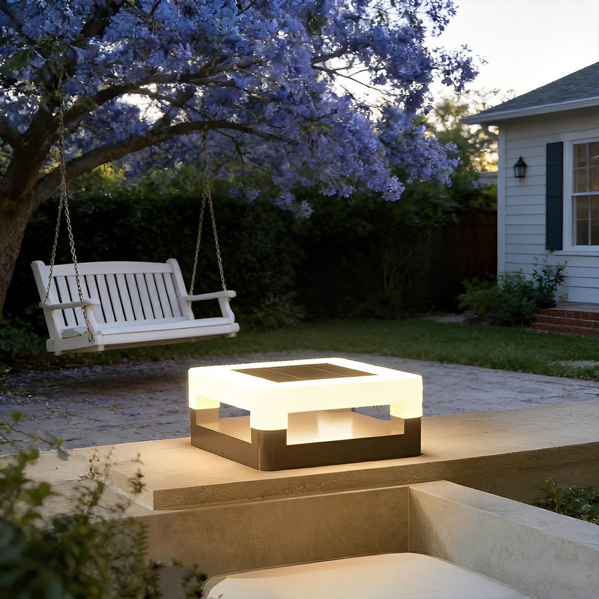 Modern Minimalist Waterproof Square LED Outdoor Post Lights - Flyachilles