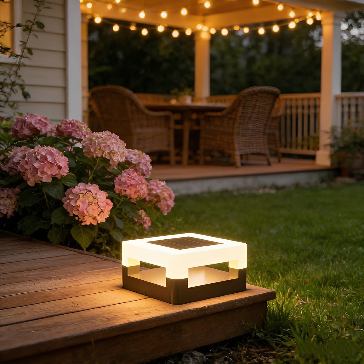 Modern Minimalist Waterproof Square LED Outdoor Post Lights - Flyachilles