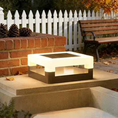 Modern Minimalist Waterproof Square LED Outdoor Post Lights - Flyachilles