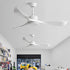 Modern Minimalist Wing - inspired Blade DC Motor Reverse Ceiling Fan - Flyachilles