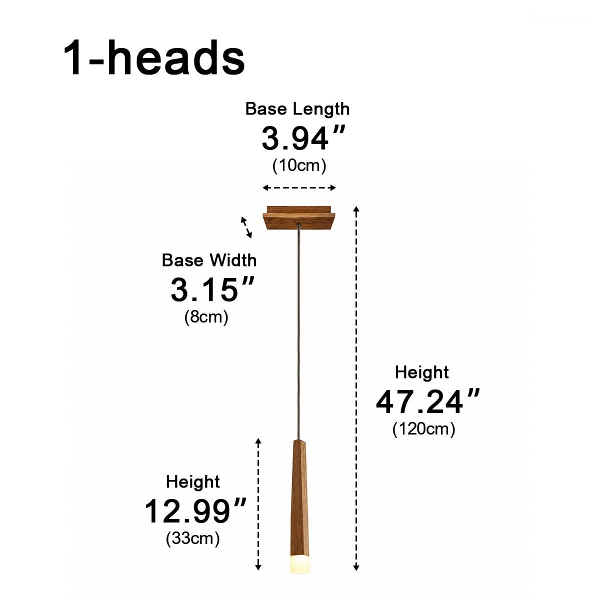 Modern Minimalist Wood Art Firewood Stick Pendant Lights - Flyachilles