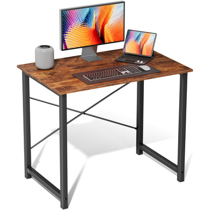 Modern Minimalist Wood Computer Desk for Home Office - Flyachilles