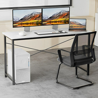 Modern Minimalist Wood Computer Desk for Home Office - Flyachilles
