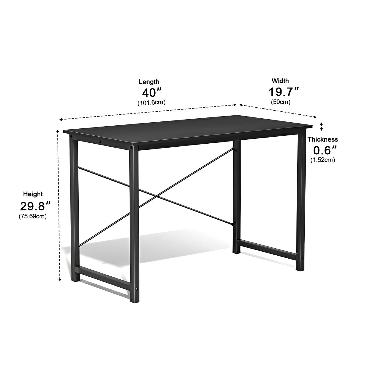 Modern Minimalist Wood Computer Desk for Home Office - Flyachilles