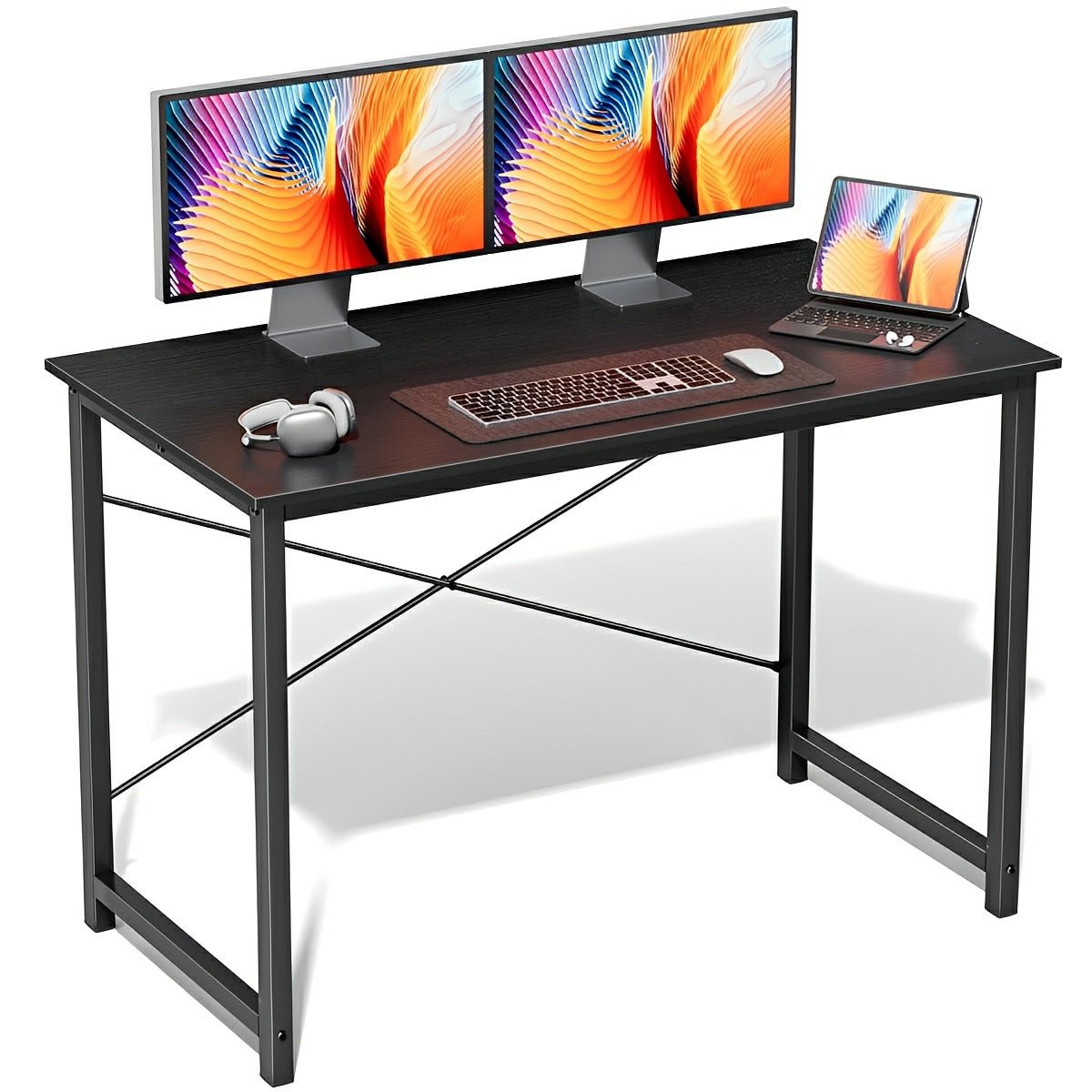 Modern Minimalist Wood Computer Desk for Home Office - Flyachilles