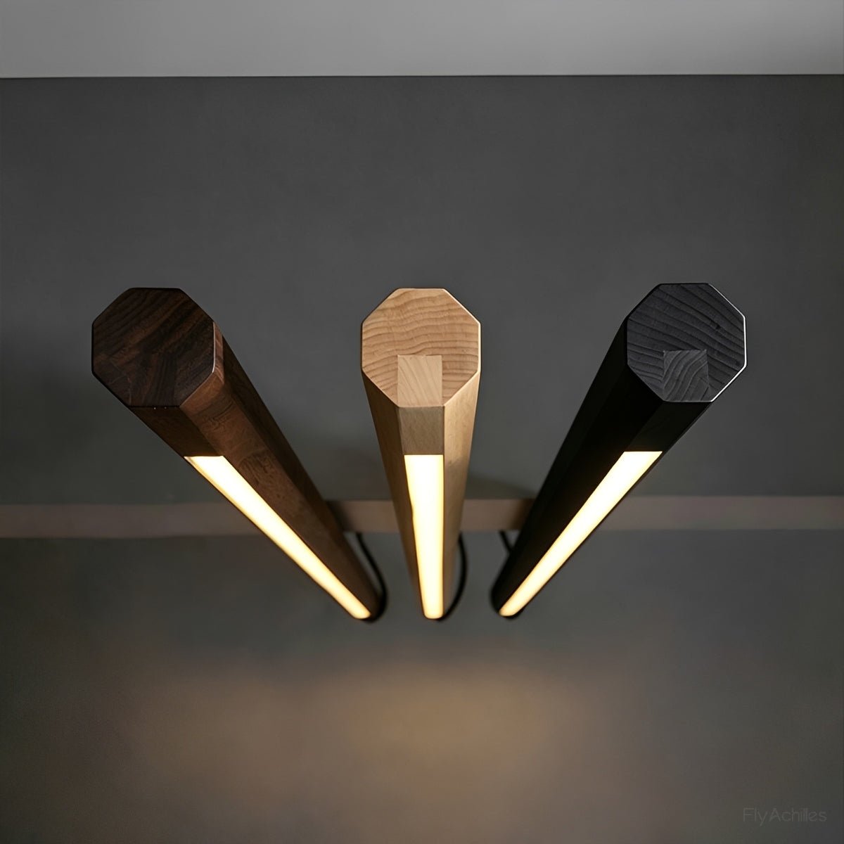 Modern Minimalist Wood LED Linear LED Floor Lamp - Flyachilles