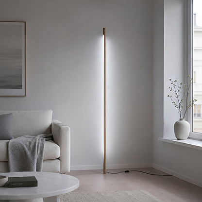 Modern Minimalist Wood LED Linear LED Floor Lamp - Flyachilles