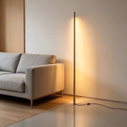 Modern Minimalist Wood LED Linear LED Floor Lamp - Flyachilles