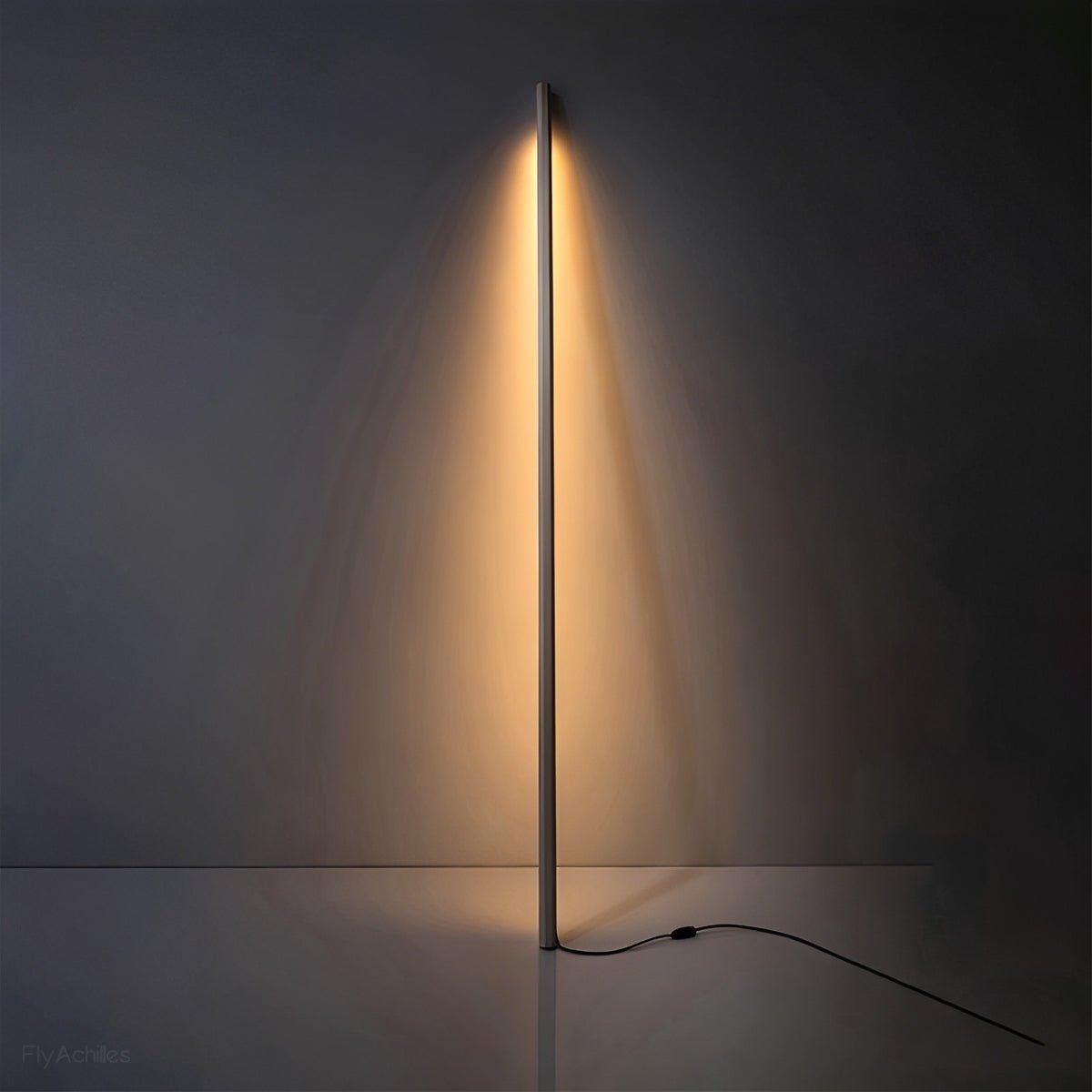 Modern Minimalist Wood LED Linear LED Floor Lamp - Flyachilles
