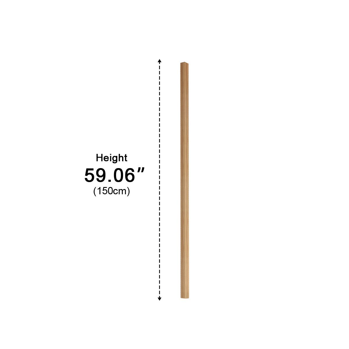 Modern Minimalist Wood Plug In LED Long Strip Floor Lamp - Flyachilles