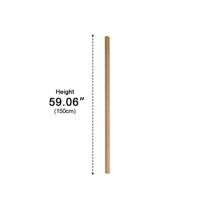 Modern Minimalist Wood Plug In LED Long Strip Floor Lamp - Flyachilles