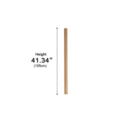 Modern Minimalist Wood Plug In LED Long Strip Floor Lamp - Flyachilles
