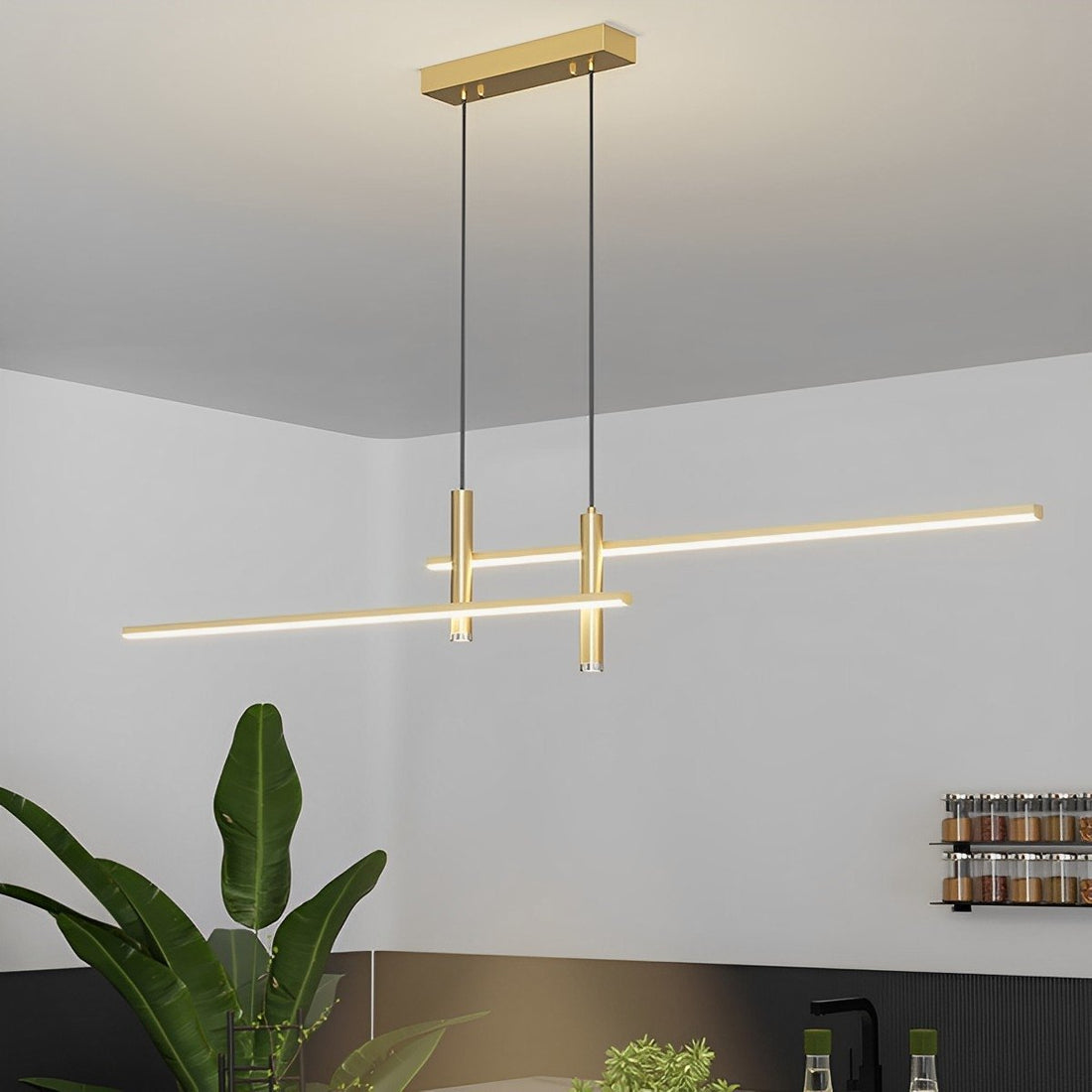 Modern MinimalistLED Long Strip Indoor Pendant Lights - Flyachilles