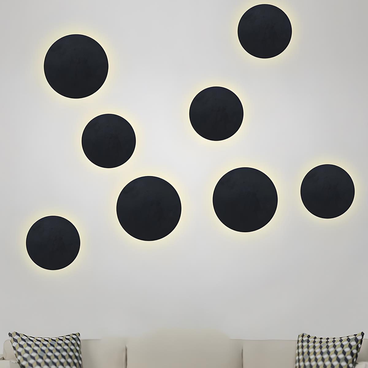 Modern Moon Eclipse Creative LED Indoor Wall Sconce - Flyachilles