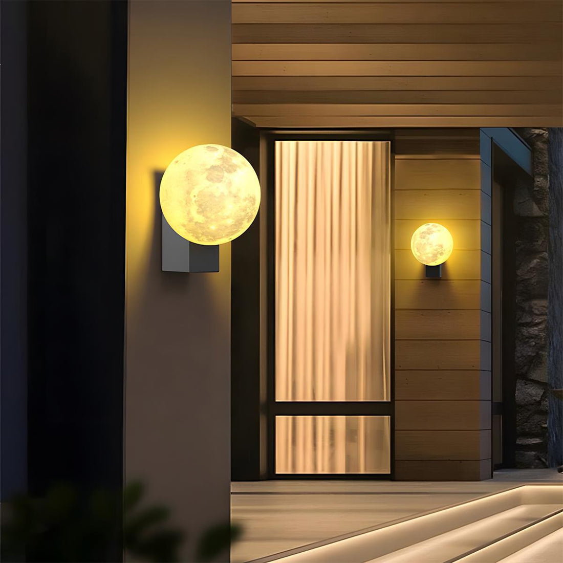 Modern Moon Waterproof Outdoor Porch LED Exterior Wall Lights - Flyachilles