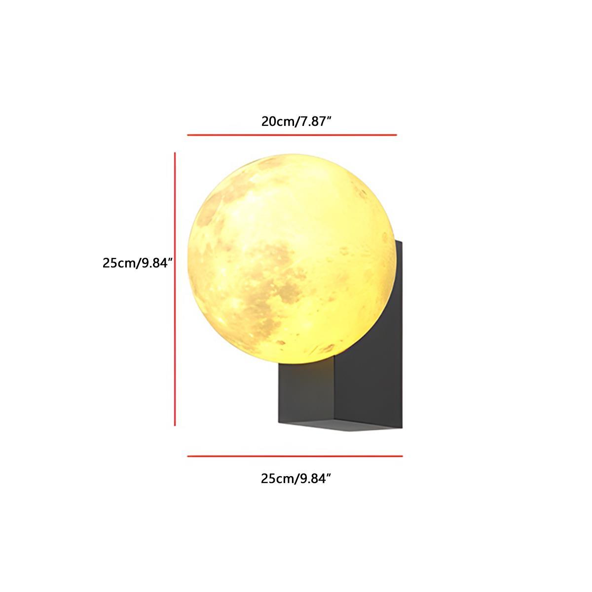 Modern Moon Waterproof Outdoor Porch LED Exterior Wall Lights - Flyachilles