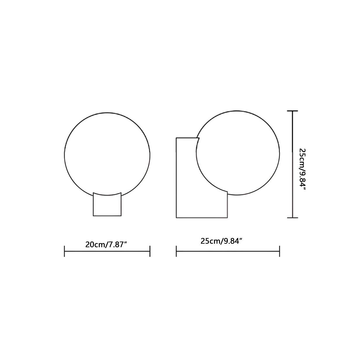 Modern Moon Waterproof Outdoor Porch LED Exterior Wall Lights - Flyachilles