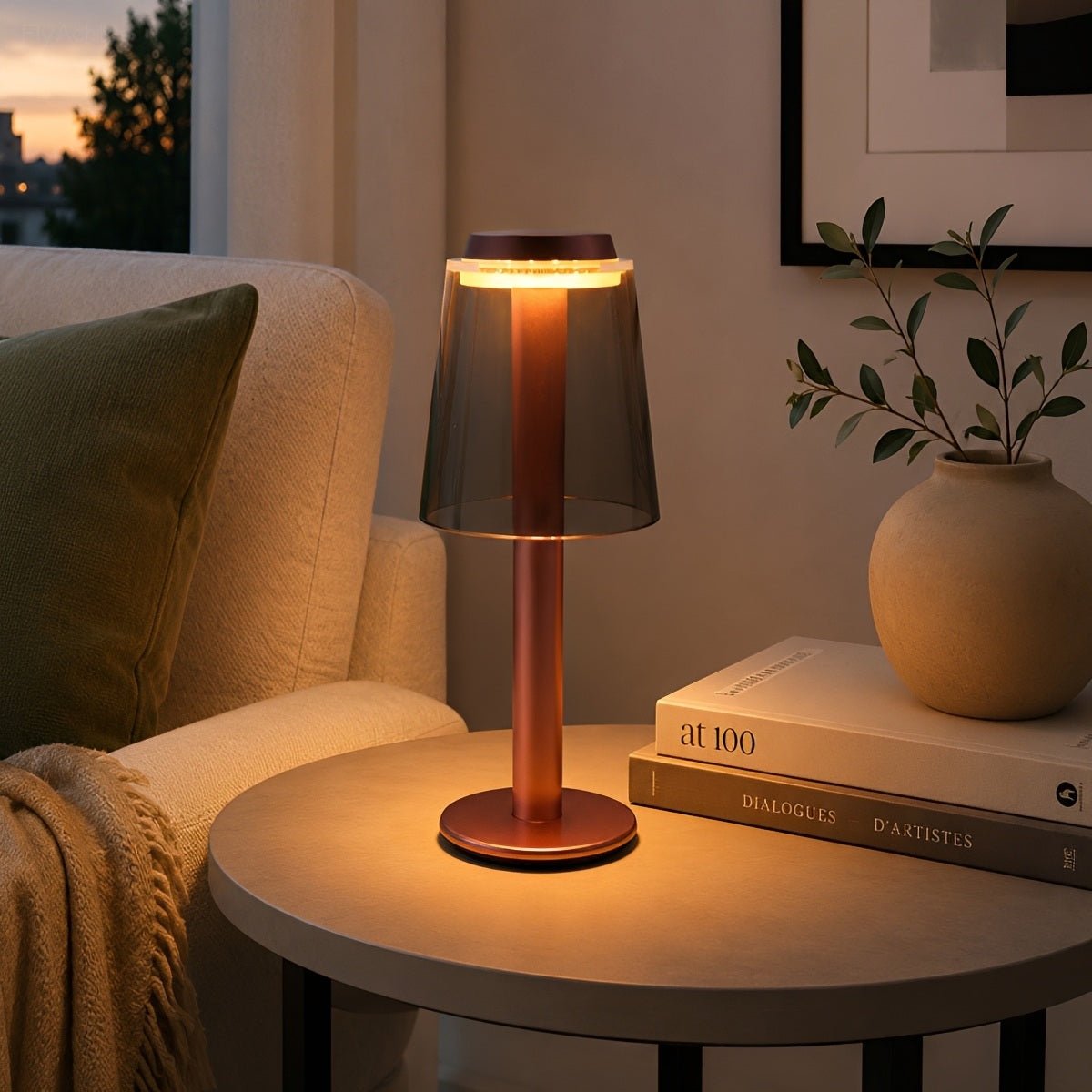 Modern Mushroom LED Dimming Touch Table Lamp - Flyachilles