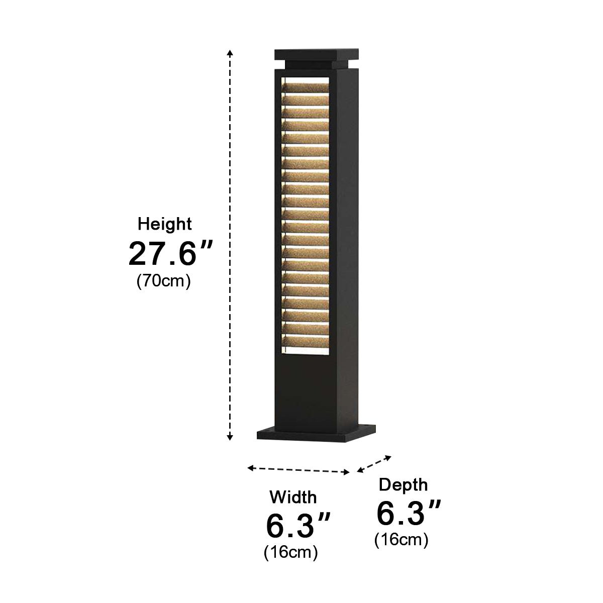 Modern Outdoor Waterproof Grille LED Post Lights Pathway Lights - Flyachilles