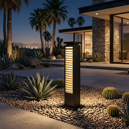 Modern Outdoor Waterproof Grille LED Post Lights Pathway Lights - Flyachilles