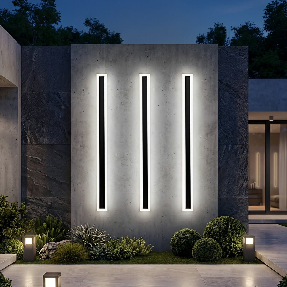Modern Outdoor Waterproof Minimalist Long Strip LED Wall Lights - Flyachilles