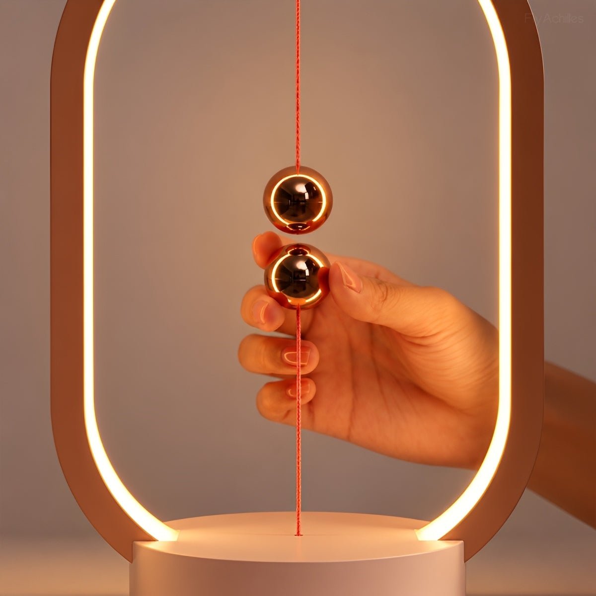 Modern Oval LED Table Lamp Rechargeable Dimmable - Flyachilles