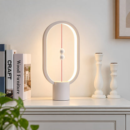 Modern Oval LED Table Lamp Rechargeable Dimmable - Flyachilles