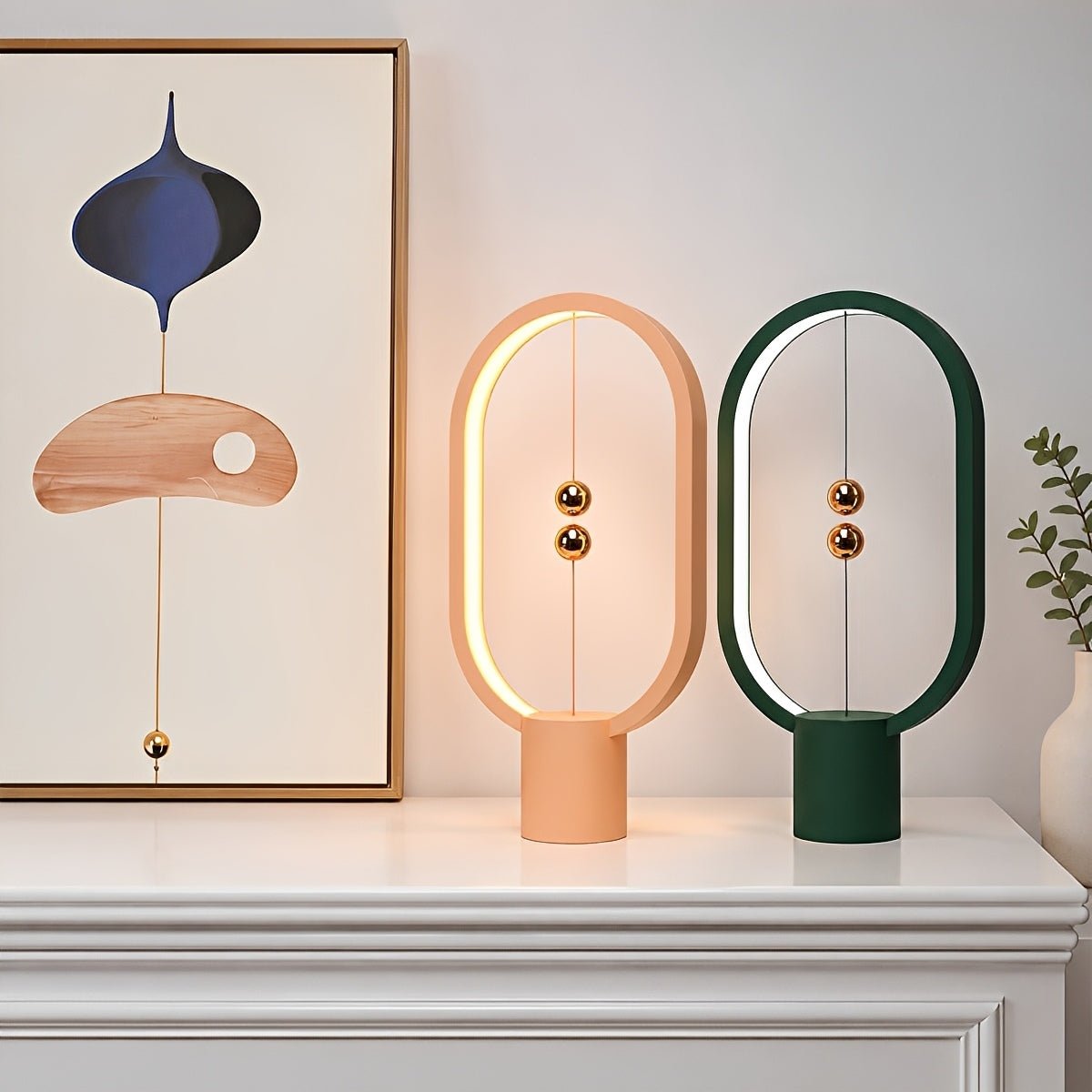 Modern Oval LED Table Lamp Rechargeable Dimmable - Flyachilles