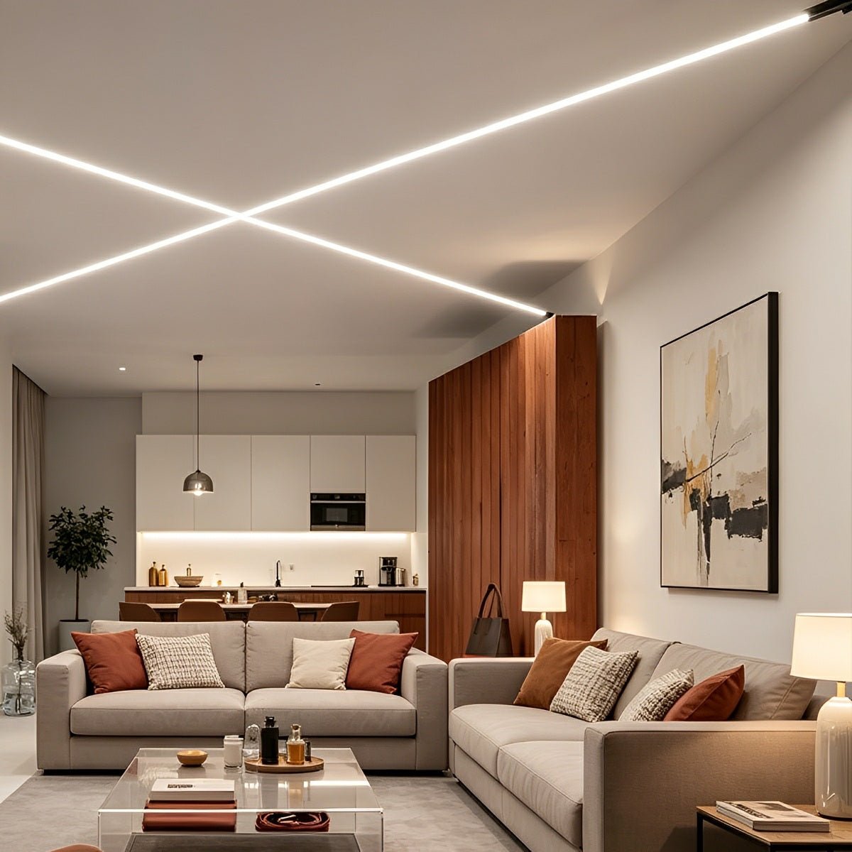 Modern Rotatable LED Strip Lights Linear Light - Flyachilles