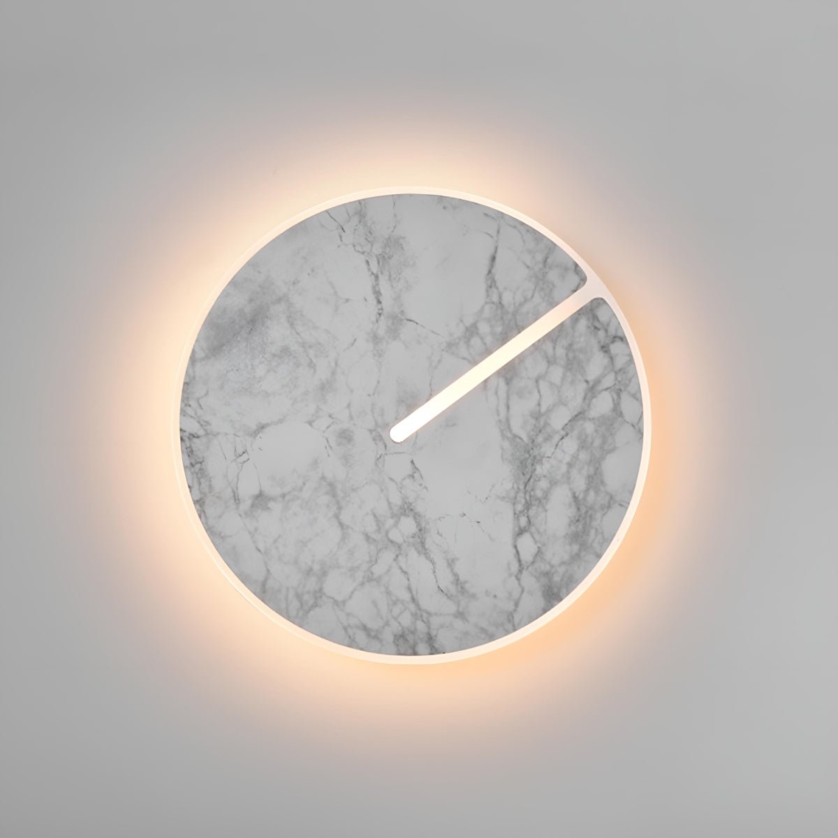 Modern Round Marble Textured Creative LED Indoor Wall Sconce - Flyachilles