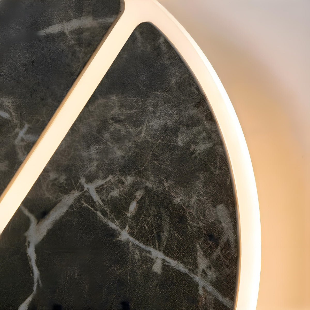 Modern Round Marble Textured Creative LED Indoor Wall Sconce - Flyachilles