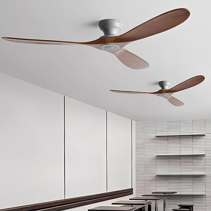 Modern Scandinavian Wood DC Motor Reverse Ceiling Fan - Flyachilles