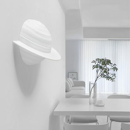 Modern Semicircle Saturn 3D Planet LED Indoor Wall Lights - Flyachilles