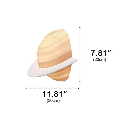Modern Semicircle Saturn 3D Planet LED Indoor Wall Lights - Flyachilles