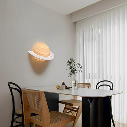 Modern Semicircle Saturn 3D Planet LED Indoor Wall Lights - Flyachilles
