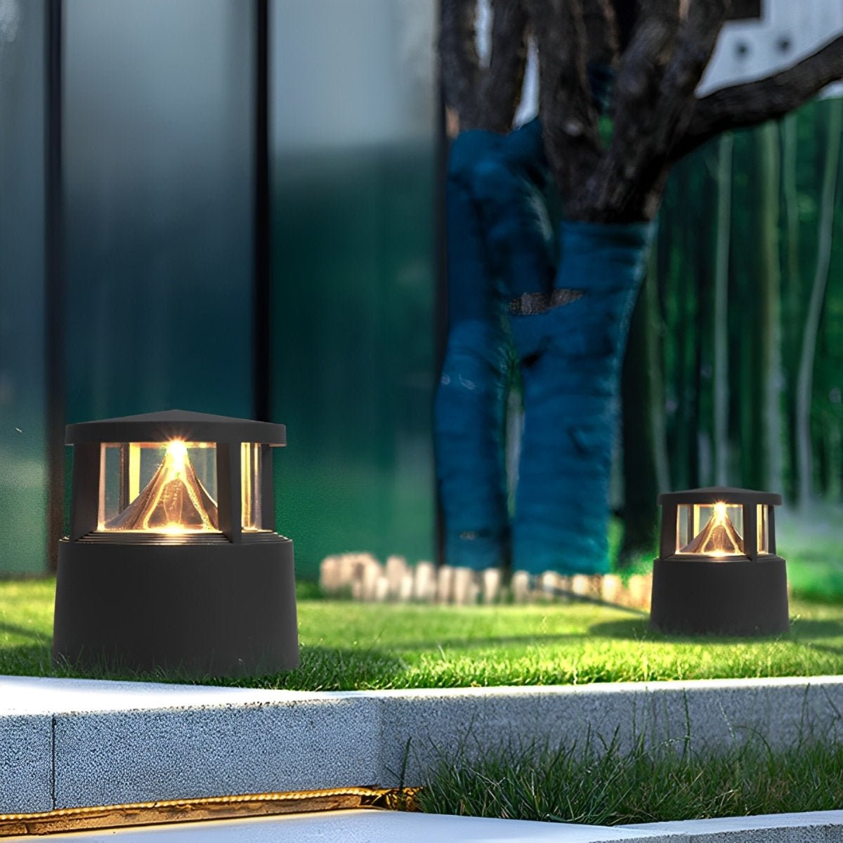 Modern Simple Outdoor Waterproof Pillar Lights Metal Aluminum Post Lights - Flyachilles