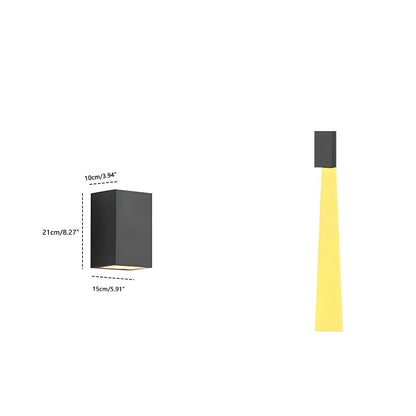 Modern Solar Waterproof Up and Down LED Outdoor Wall Sconces - Flyachilles