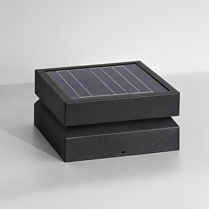Modern Square Waterproof Black Outdoor Post Lights - Flyachilles