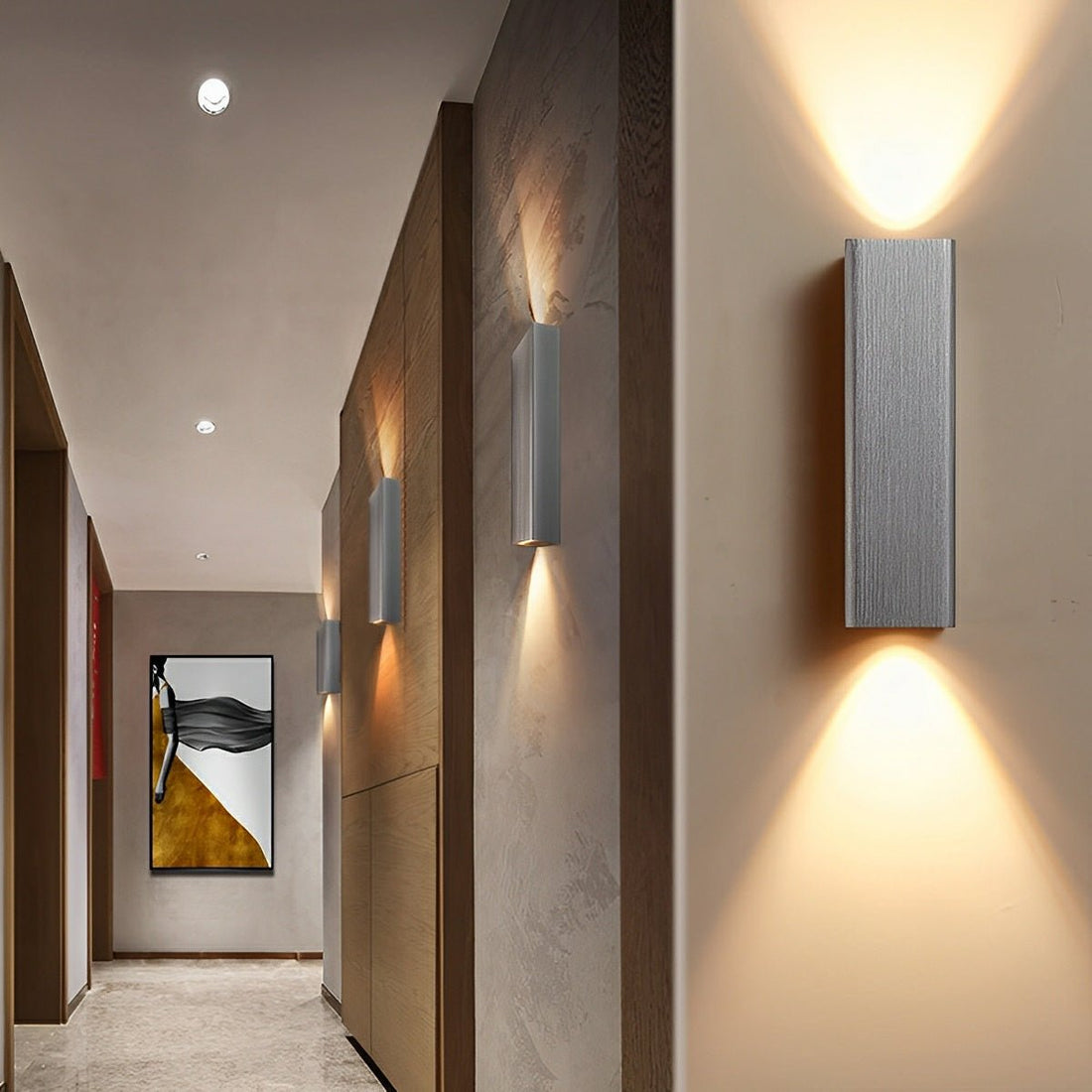 Modern Up&Down COB Long Strip Indoor Wall Sconces - Flyachilles