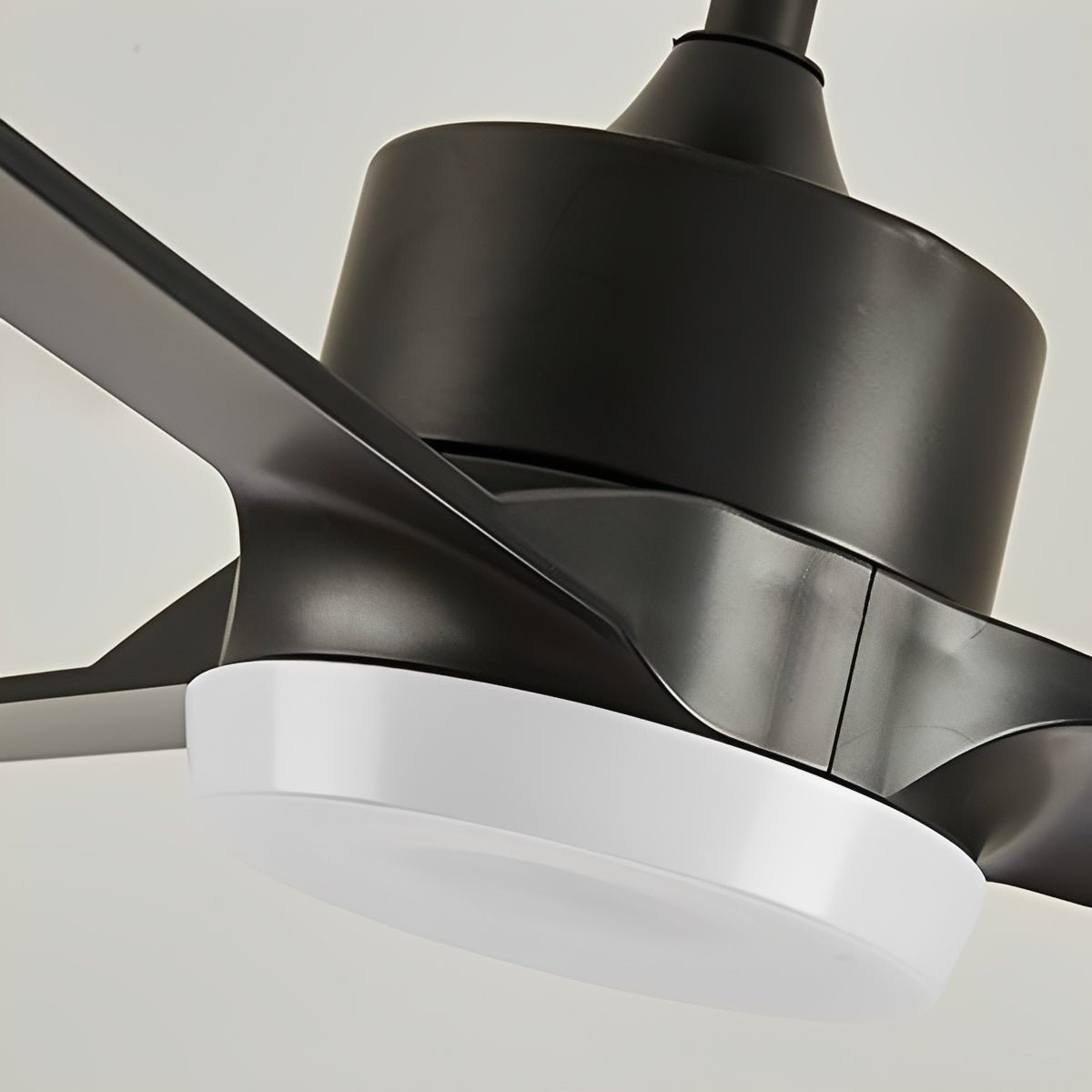 Modern Waterproof Black Outdoor LED Ceiling Fan with Light DC Motor - Flyachilles