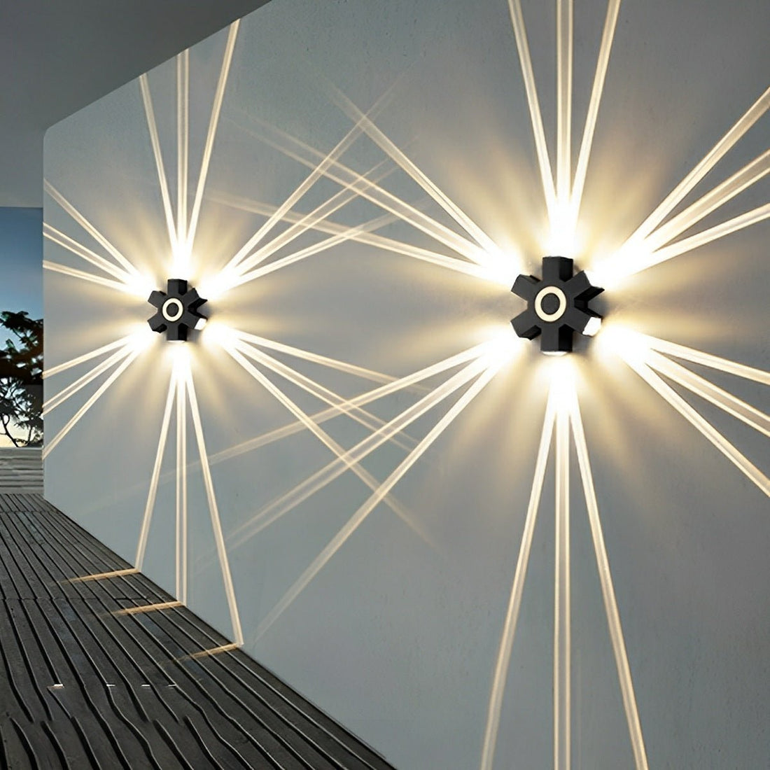 Modern Waterproof Black Outdoor LED Wall Lights Spotlights - Flyachilles