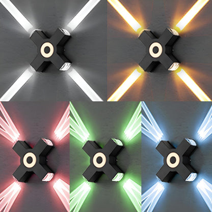 Modern Waterproof Black Outdoor LED Wall Lights Spotlights - Flyachilles