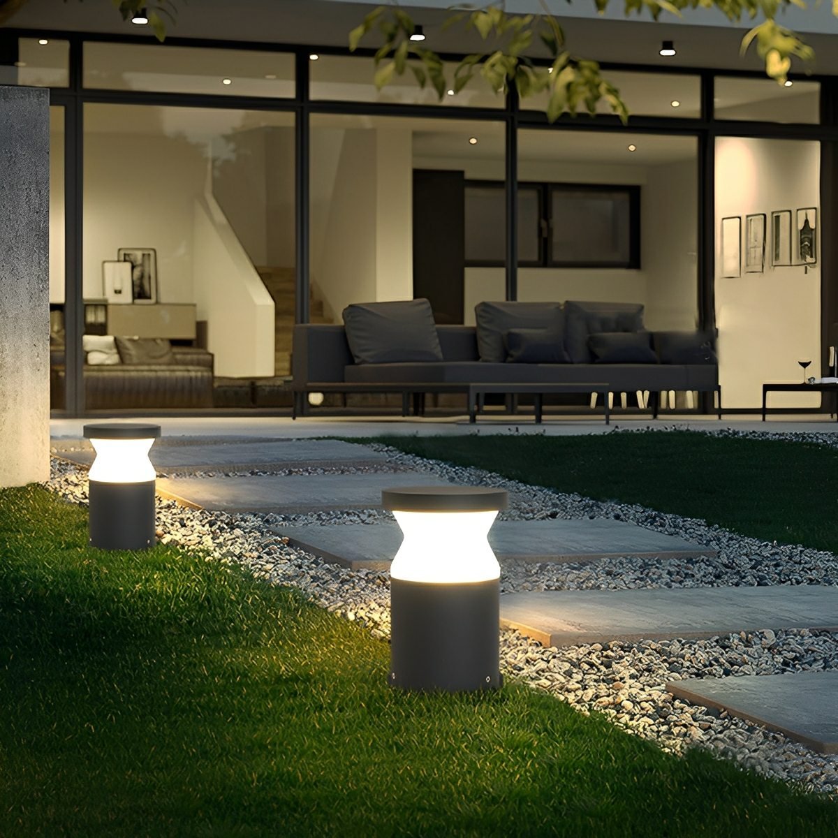 Modern Waterproof Cylinder Outdoor LED Lawn Pathway Lights - Flyachilles