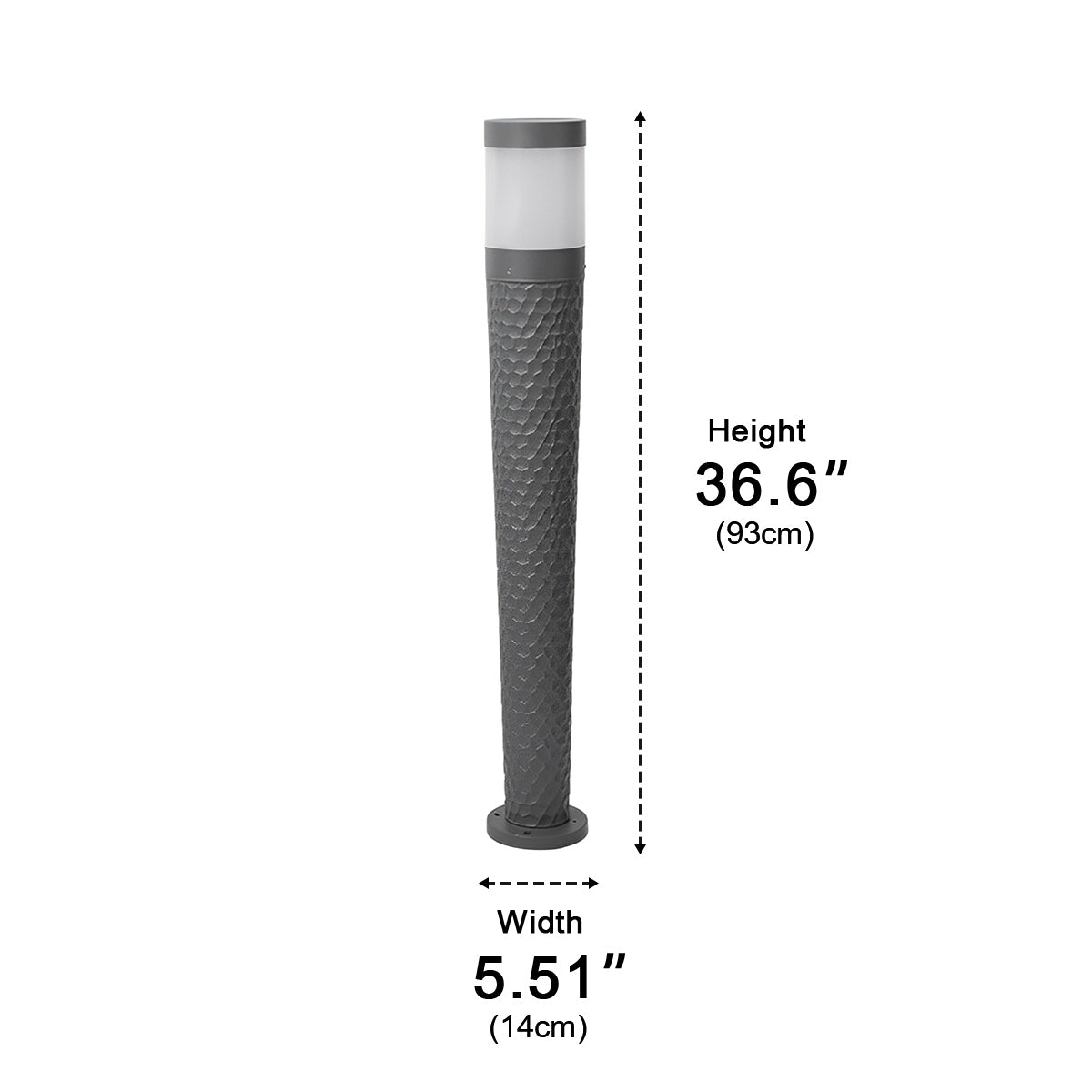 Modern Waterproof Cylinder Outdoor LED Lawn Pillar Lights - Flyachilles