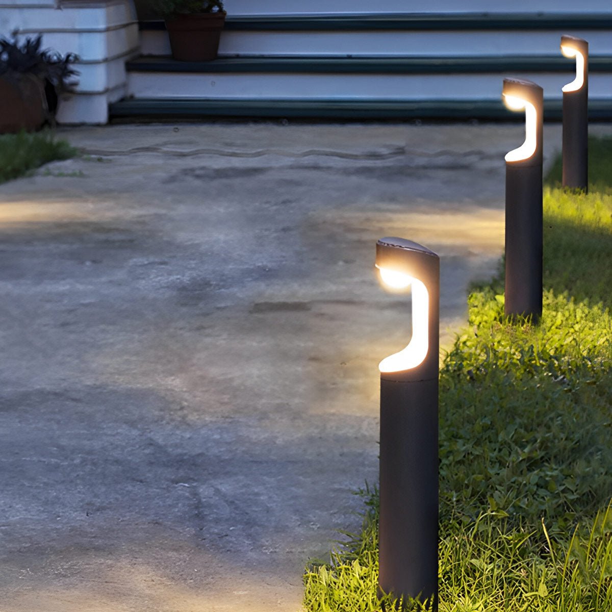 Modern Waterproof Geometric Outdoor LED Landscape Path Lights - Flyachilles