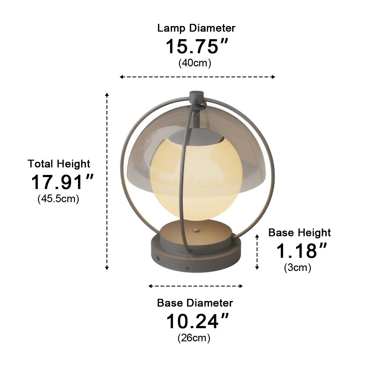 Modern Waterproof Globe Planet LED Outdoor Post Lights - Flyachilles