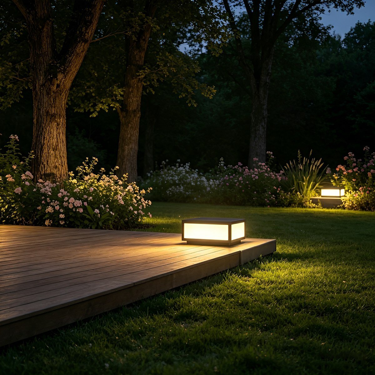 Modern Waterproof LED Fence Outdoor Post Cap Light - Flyachilles