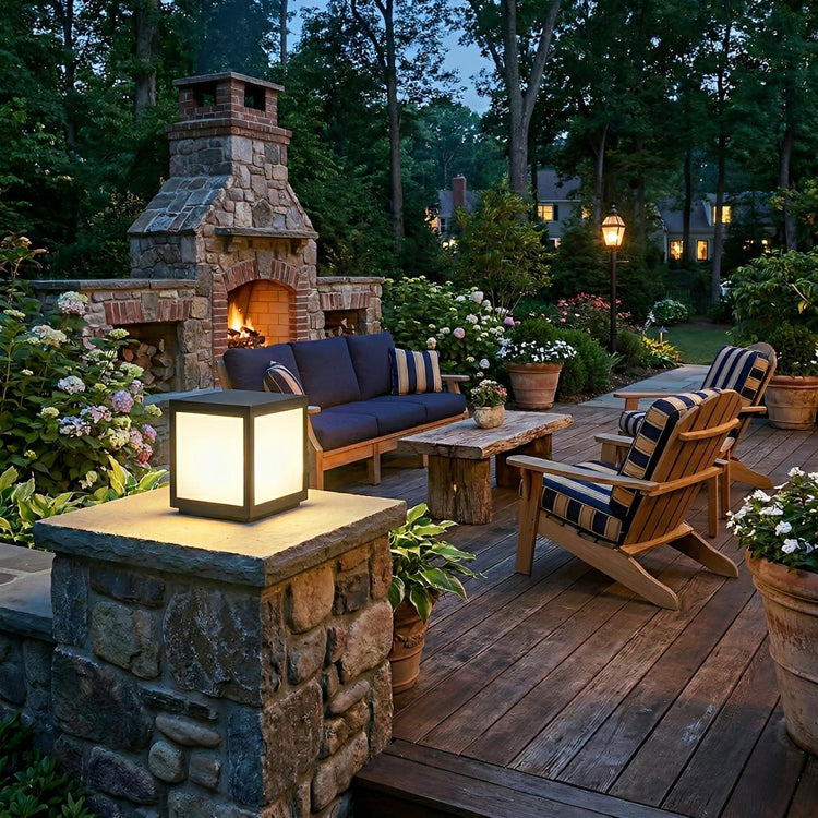 Modern Waterproof LED Fence Outdoor Post Cap Light - Flyachilles